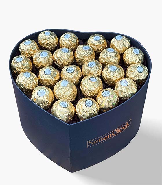 Kalp Kutuda Ferrero Rocher Çikolata