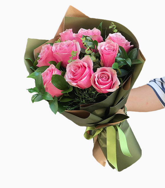 Yeşilköy Pembe Gül Buketi 