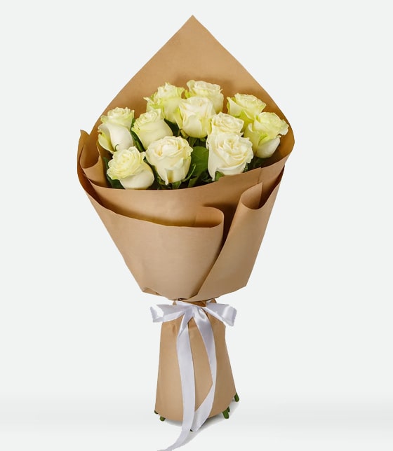 11 White Roses